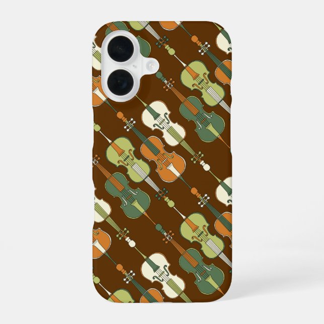 Colourful Cellos Pattern  iPhone 16 Case (Back)