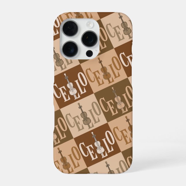 Colourful Cellos Pattern  iPhone Case (Back)