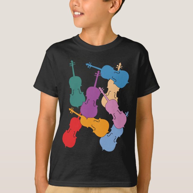 Colourful Cellos T-Shirt (Front)