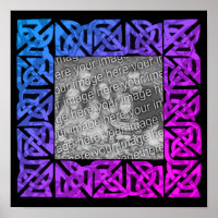 Colourful Celtic Knots Frame Create Your Own Photo