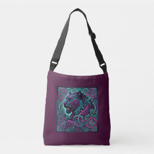 Colourful Celtic Tiger Crossbody Bag