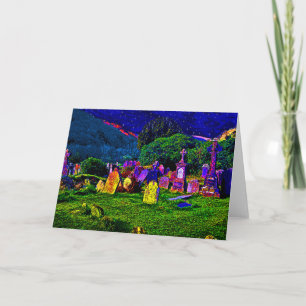 Colourful Cemetery Card