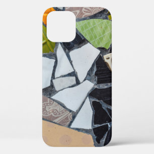 Colourful ceramic mosaic floor or wall. Creative r iPhone 12 Case