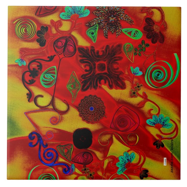 Colourful Ceramic Tile (Front)