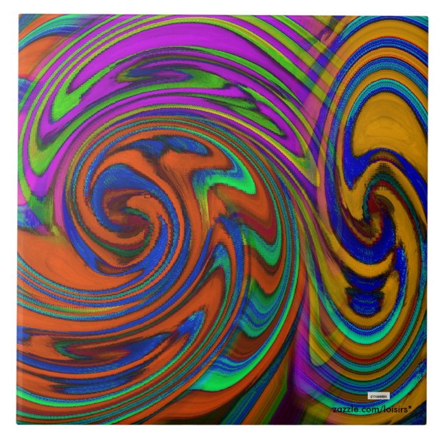 Colourful Ceramic Tile (Front)