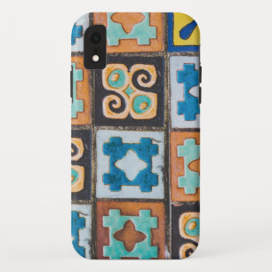 Colourful Ceramic Tiles Pattern Design iPhone XR Case