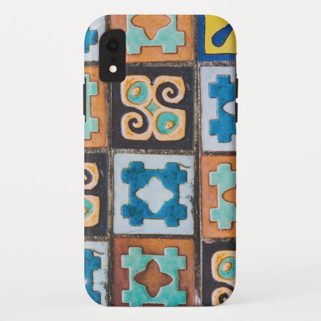 Colourful Ceramic Tiles Pattern Design Case-Mate iPhone Case (Back)
