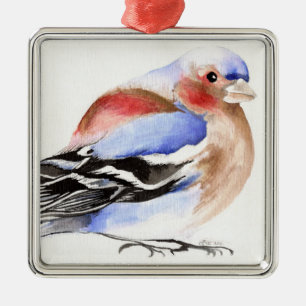 Colourful Chaffinch 2011 Metal Tree Decoration