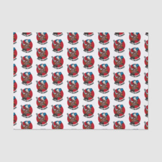 Colourful Chainsaw Clown Halloween Party Cartoon Tissue Paper