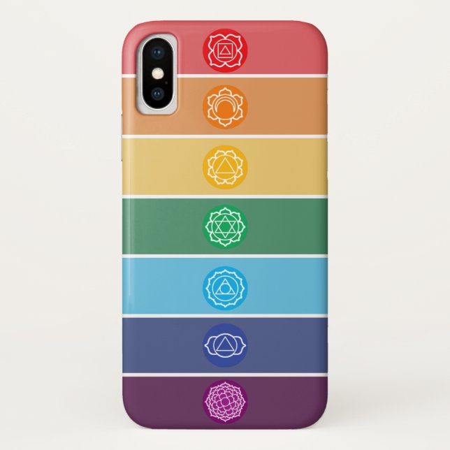 Colourful Chakra Human Energy Case-Mate iPhone Case (Back)