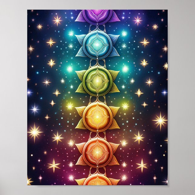 Colourful Chakras Poster (Front)