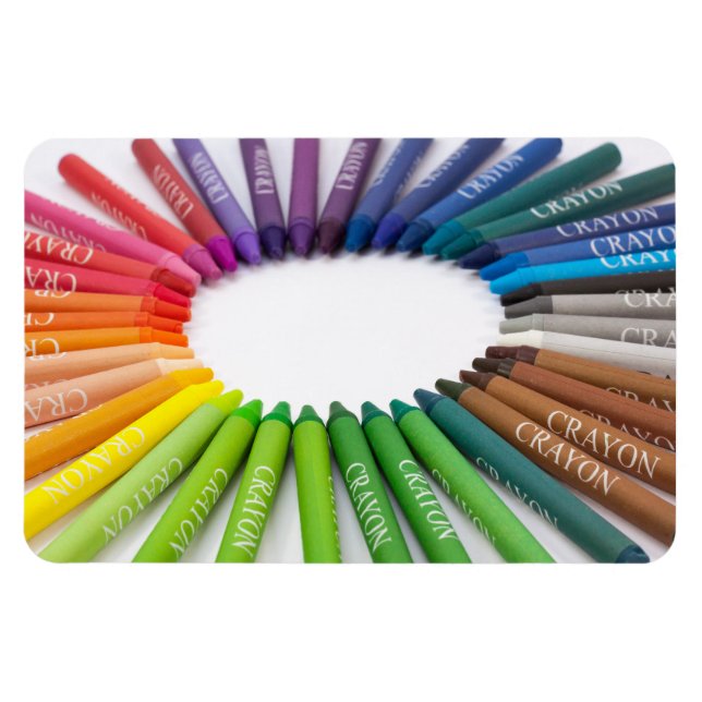 Colourful chalk crayons magnet (Horizontal)