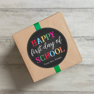 Colourful Chalkboard School Sticker