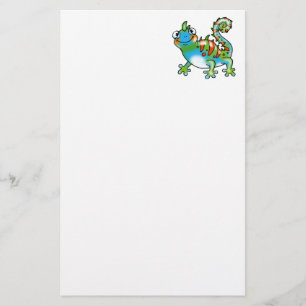 Colourful Chameleon Cartoon Stationery