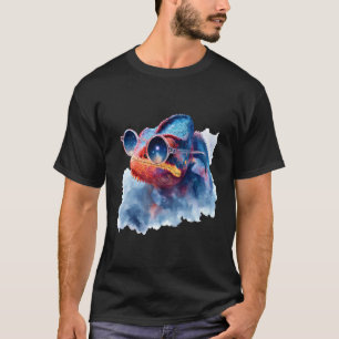 Colourful Chameleon Lover Animal Tropical Lizard R T-Shirt
