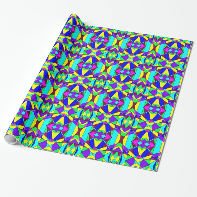 Colourful Chaos 21 Wrapping Paper (Unrolled)