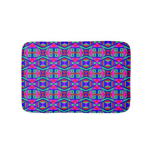 Colourful Chaos 42 Bath Mat (Front)