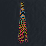 Colourful Chaos Fun Art Tie<br><div class="desc">This fun tie has my original graphic artwork - featuring my digital abstract painting in an illustrated artsy style. The main colour tones are yellow, pink, and blue. This tie is printed on front and back for a cohesive appearance. It would make a great gift for Father's Day, a birthday...</div>