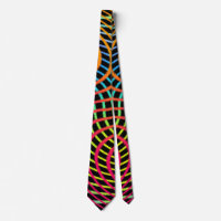 Colourful Chaos Fun Art Tie