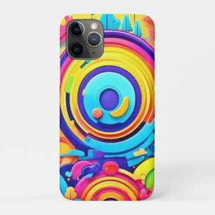 Colourful Chaos In Whimsical Wonderworld iPhone 11 Pro Case