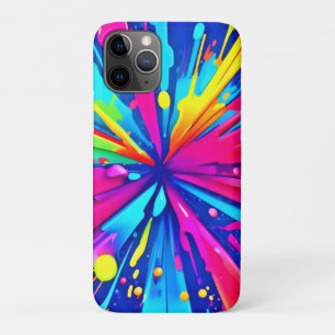 Colourful Chaos: Paint Splatter Abstract Art iPhone 11 Pro Case