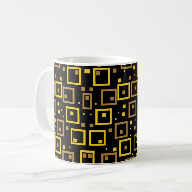 Colourful Chaos: Random Colour Splashes Coffee Mug (Front Left)