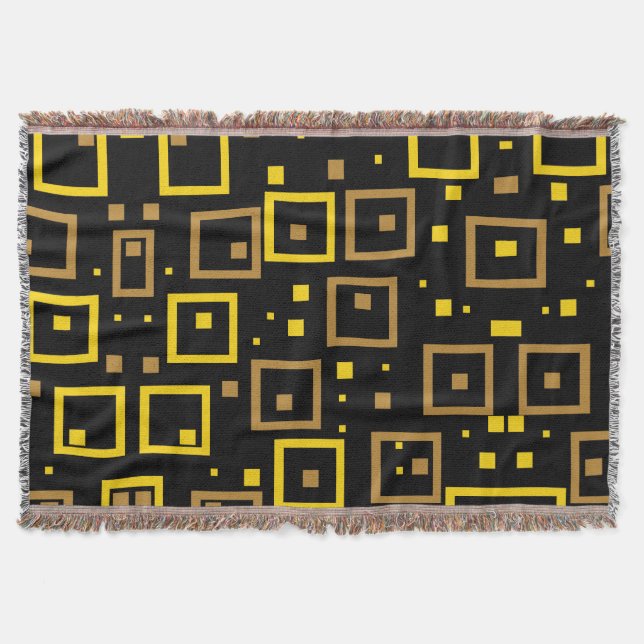 Colourful Chaos: Random Colour Splashes Throw Blanket (Front)