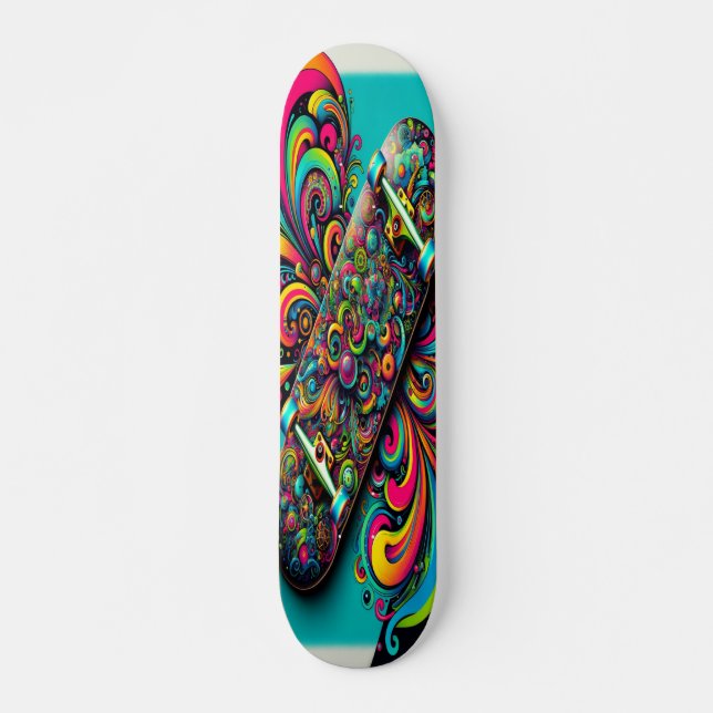 "Colourful Chaos" Skateboard (Front)