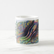 Colourful Character #anxiety Hand Drawn Coffee Mug