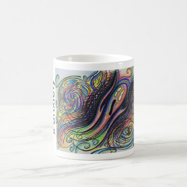 Colourful Character #anxiety Hand Drawn Coffee Mug (Center)
