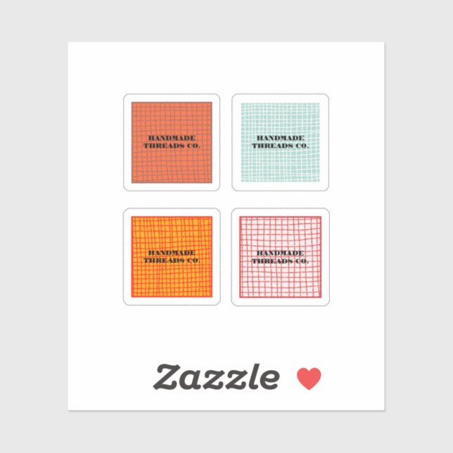 Colourful Check Pattern Handmade Clothing Business (Sheet)