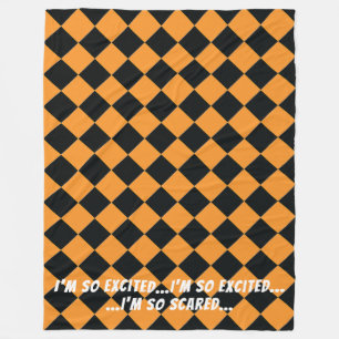 Colourful Checkers - All Hallows' Eve Fleece Blanket