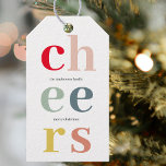 Colourful Cheer Christmas | Happy Holidays Gift Tags<br><div class="desc">Colourful Cheer Christmas | Happy Holidays</div>