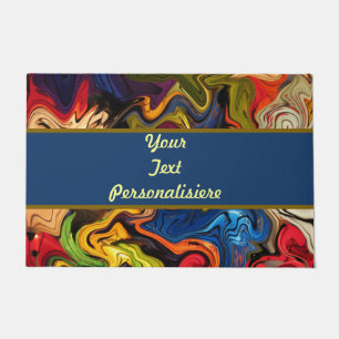 colourful, cheerful, colourful + pattern, textile doormat