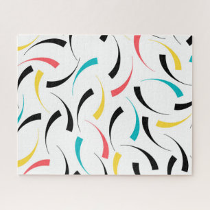 Colourful, cheerful, modern, trendy urban graphic jigsaw puzzle