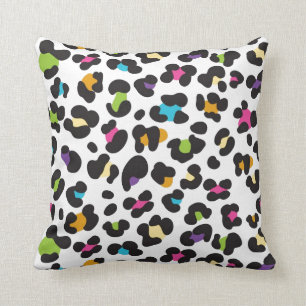 Colourful Cheetah Leopard Print Gifts for Teens Cushion