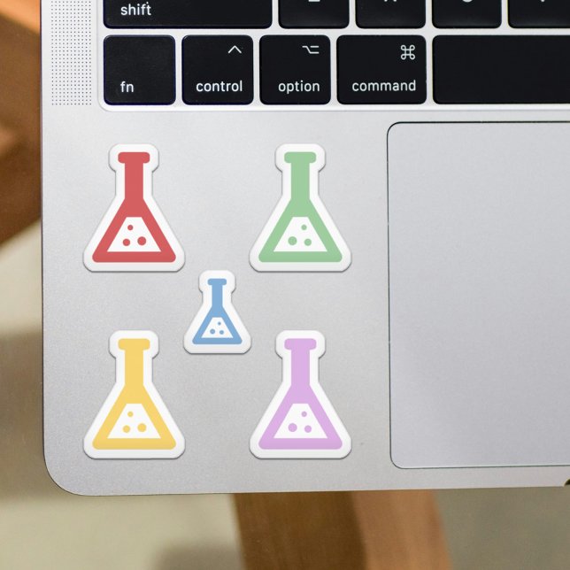 Colourful Chemistry Beakers Stickers Set (Colorful Chemistry Beakers Stickers Set)