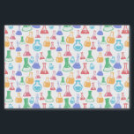 Colourful Chemistry Flasks Pattern Tissue Paper<br><div class="desc">Bright coloured pattern of chemistry flasks. Great for science themed events and parcels.</div>