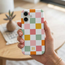 Colourful Chequerboard Monogram