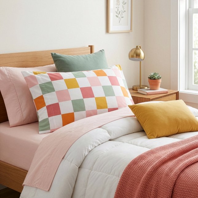 Colourful Chequerboard Pillowcase (Creator Uploaded)