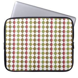 Colourful Chequered Diamond Pattern Laptop Sleeve