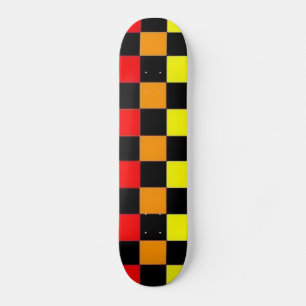 Colourful Chequered Skateboard #1