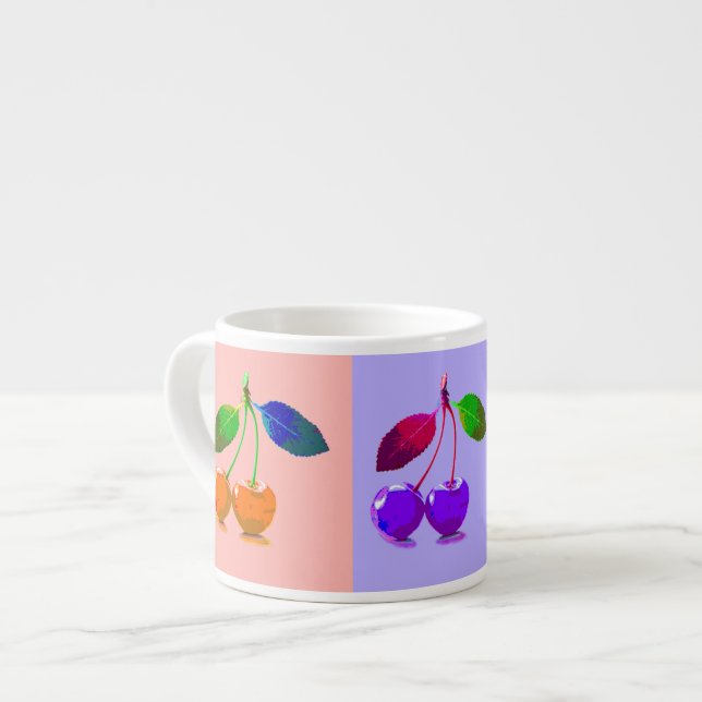 Colourful Cherries - Pop Art   Espresso Cup (Front Left)