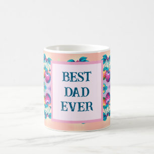 Colourful cherry with Best Dad Ever Coffee Mug