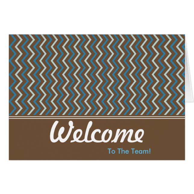 Colourful Chevron Employee Welcome to the Team Car (Front Horizontal)