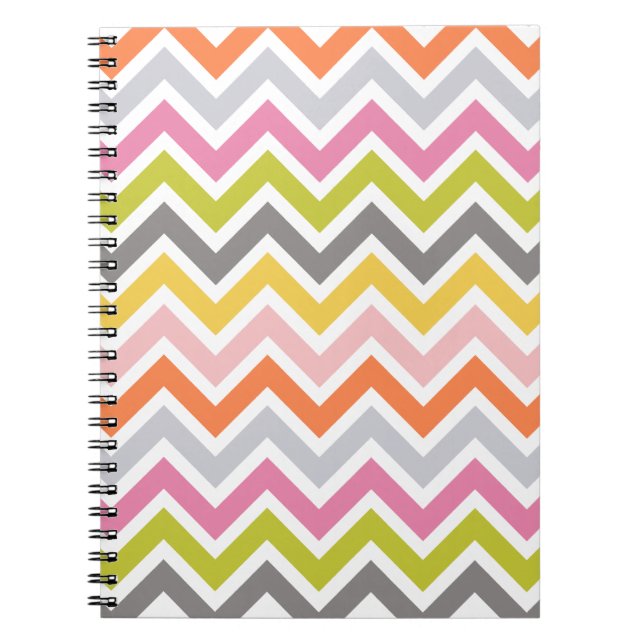 Colourful Chevron Notebook (Front)