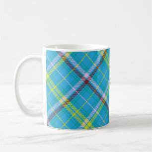 Colourful Chevron Plaid Tartan textured Seamless p Coffee Mug