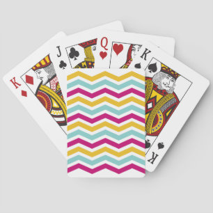 Colourful Chevron Playing Cards