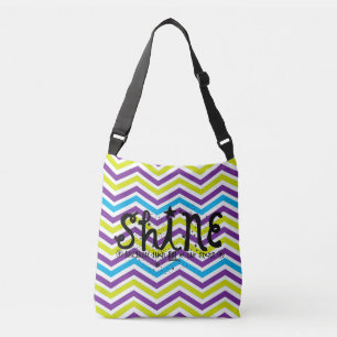 Colourful Chevron Stripe Shine Brighter Bag