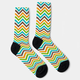 Colourful Chevron Stripe Socks
